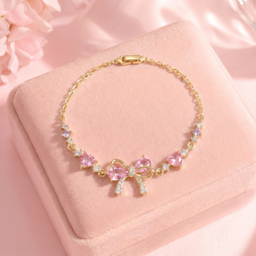Crystal Bow Bracelet