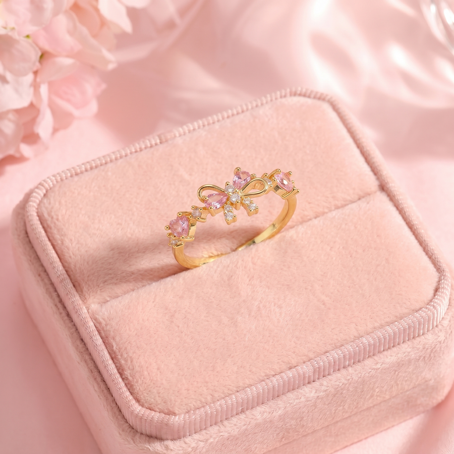 Crystal Bow Ring